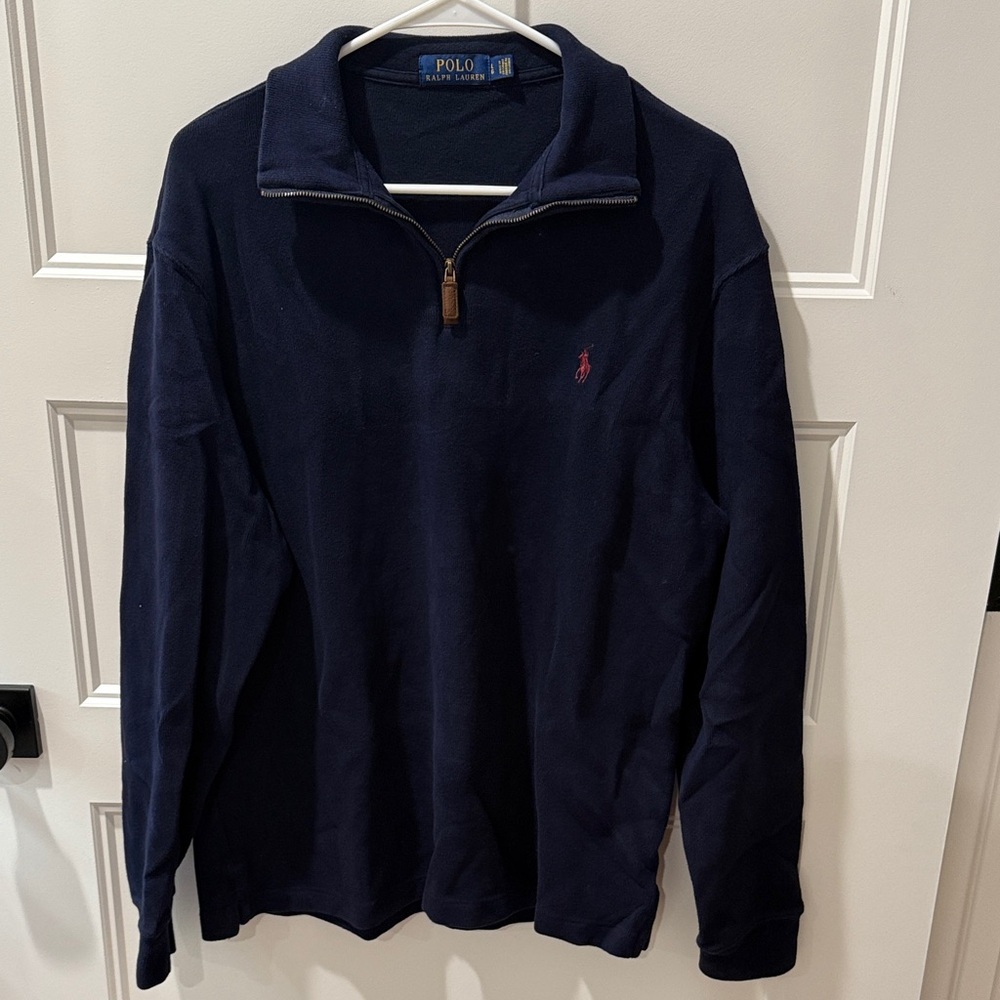 Ralph Lauren Dark Blue Quarter-Zip Sweater
